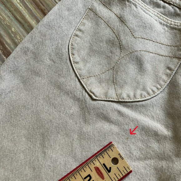 Rolla's Original High Rise Straight Leg Jeans Sand Beige Denim Women's US 29 - Picture 4 of 10